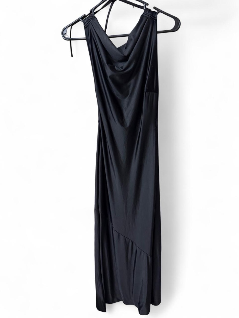 Amazon Black Cowl Neck Maxi Dress